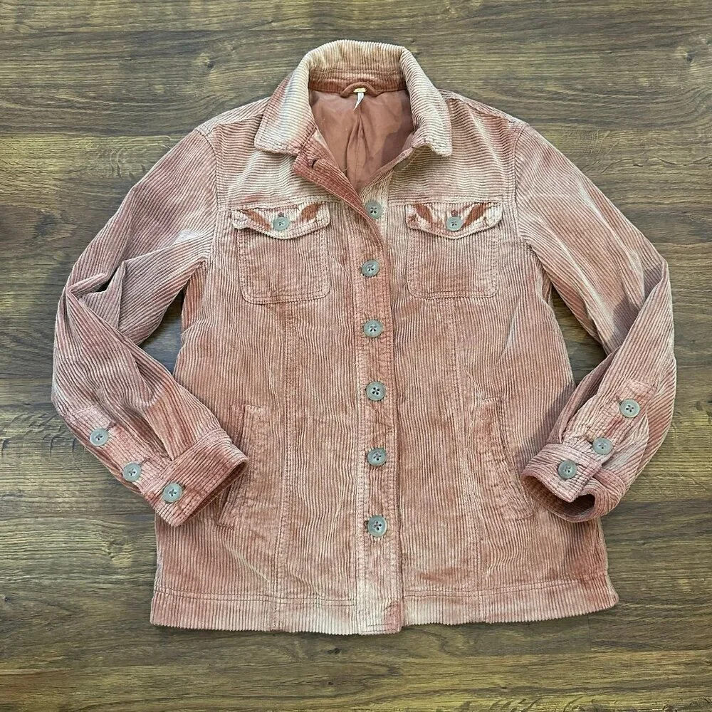 Free People corduroy shirt jacket XS